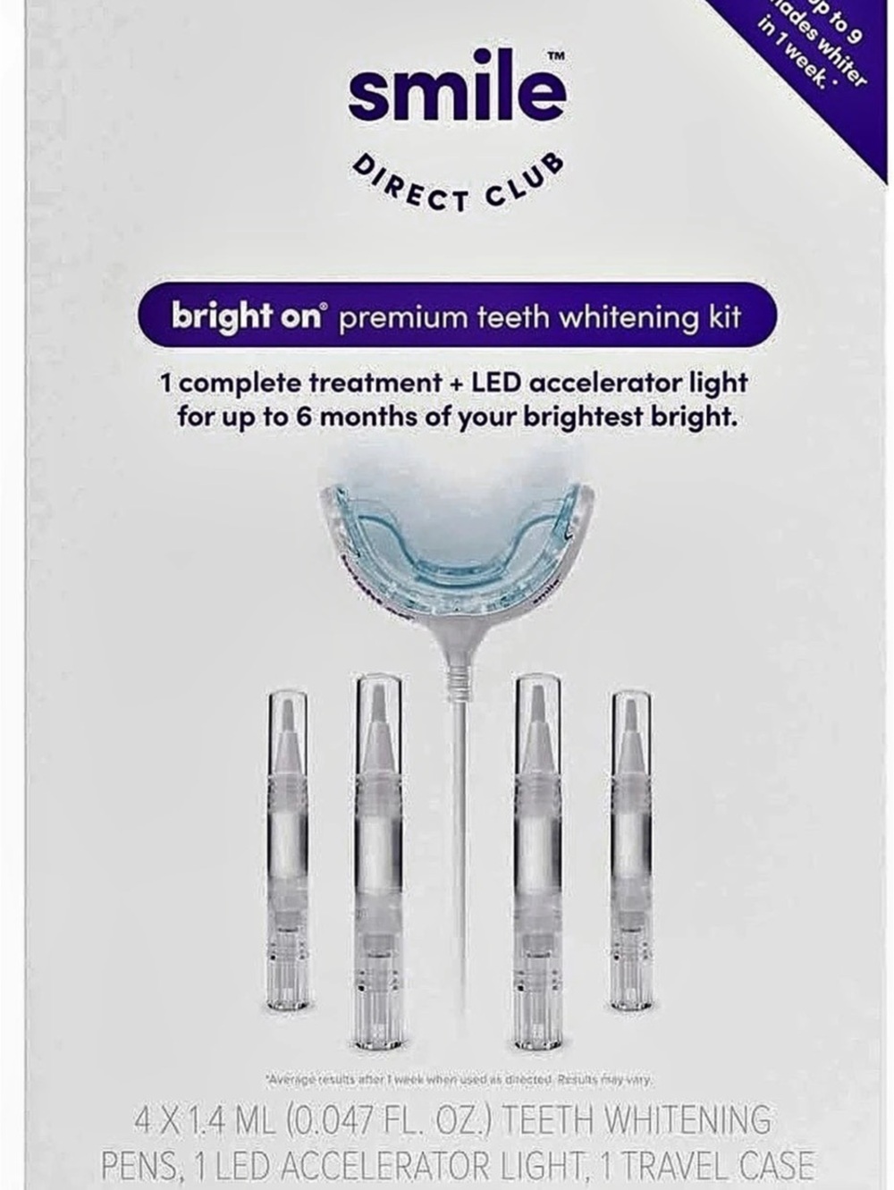 smile direct club bright on premium teeth whitening kit Teeth Whitening Kit NWT